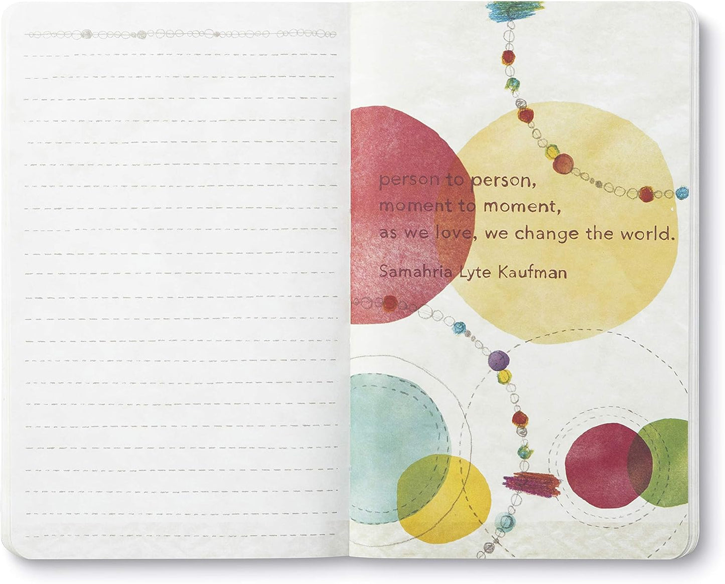 Compendium Softcover Journal - Make the World a Little Kinder. – A Write Now Journal with 128 Lined Pages, 5″W x 8″H