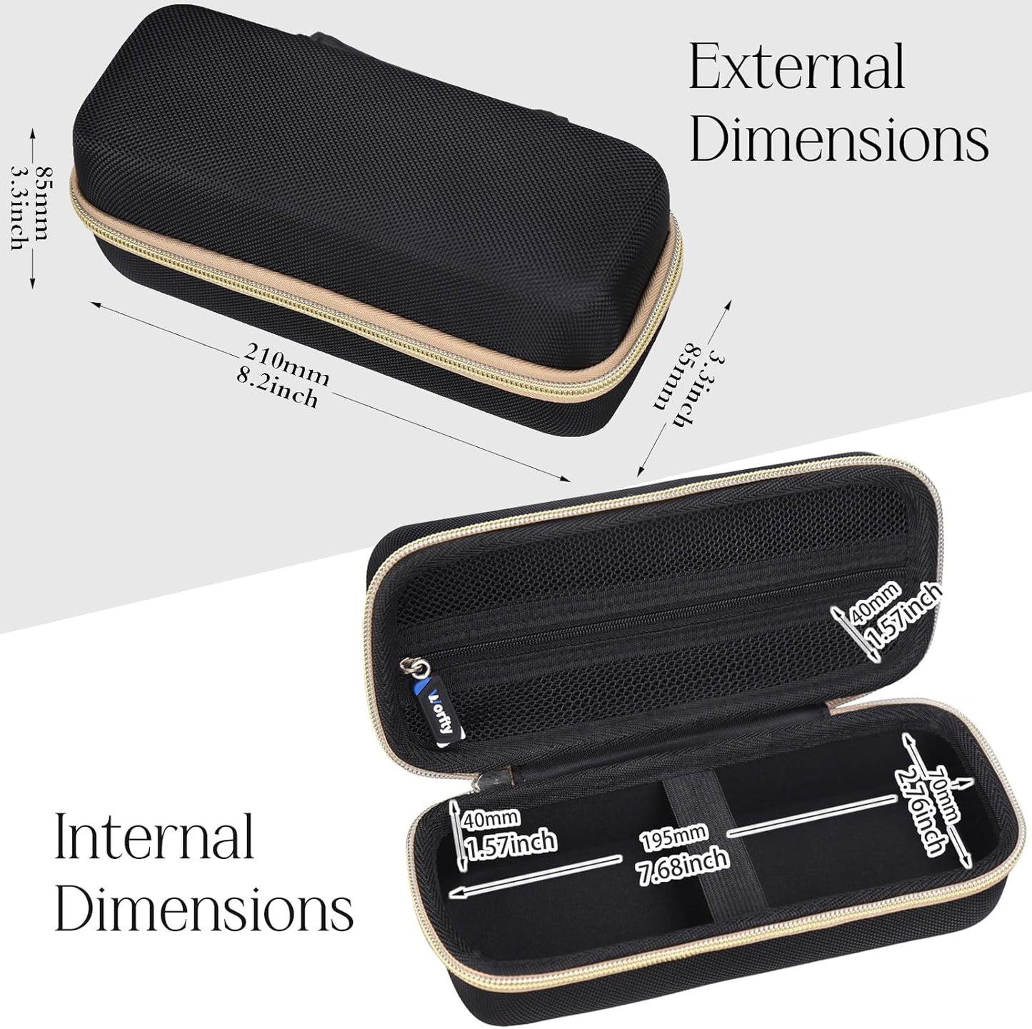 Case Compatible with Wahl 5 Star/BaBylissPRO FX+/ NOVAH HCL-002 Professional Cord/Cordless Hair Clippers Barber Trimmers, Beard Trimmer Grooming Storage Holder (Case Only) (Black)