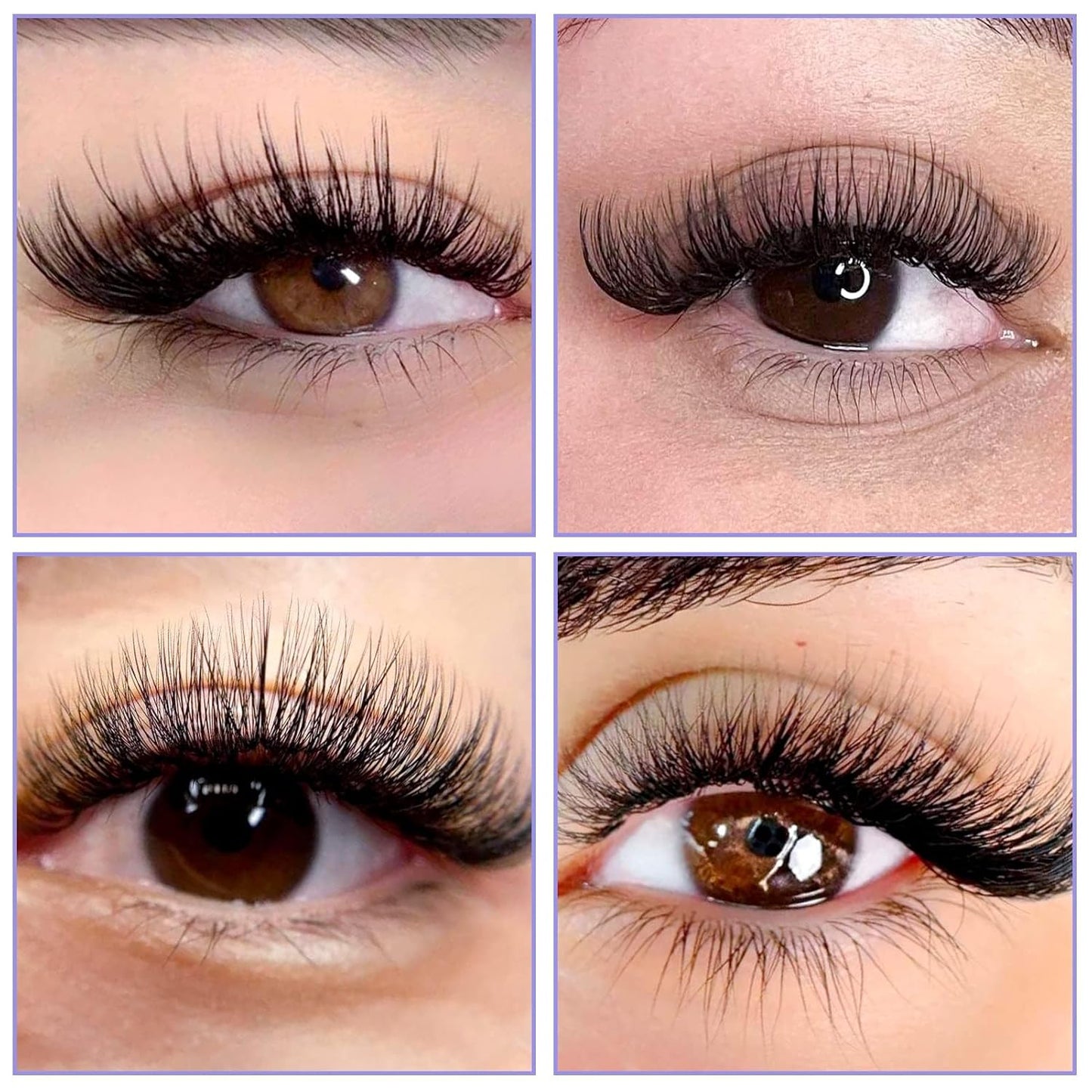 Easy Fan Volume for Lash Artists: Wendy, Handmade Fans for Eyelash Extensions, Self Fanning, Blooming, Black, D Curl, 0.05mm, 8-14mm, KH126