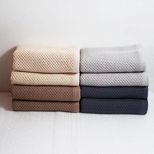 8 Pack Cotton Sports Towel(13.7" x 27.5"), Gym Travel Towel, Cool Waffle Pattern Towel for Neck and Face, Soft Breathable Cold Towel for Yoga, Golf, Gym, Camping, Running, Workout