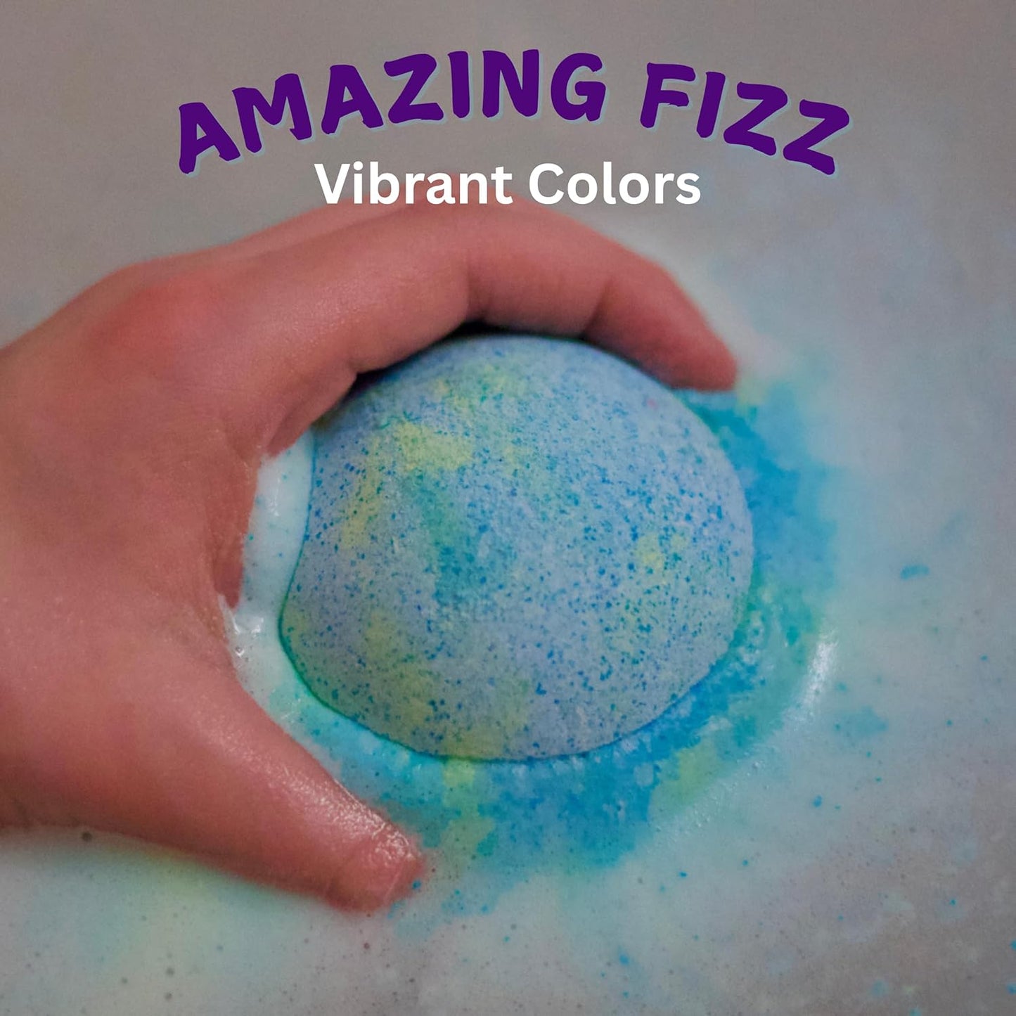 EvolutionUSA Purple Epic Superhero Bath Bombs for Kids, 6 Super Hero Bath Bombs with Toy Inside, Lush Childrens Bathbombs, Organic Bathbomb with Surprise Inside, Fizzy Fun Superhero Bath Balls