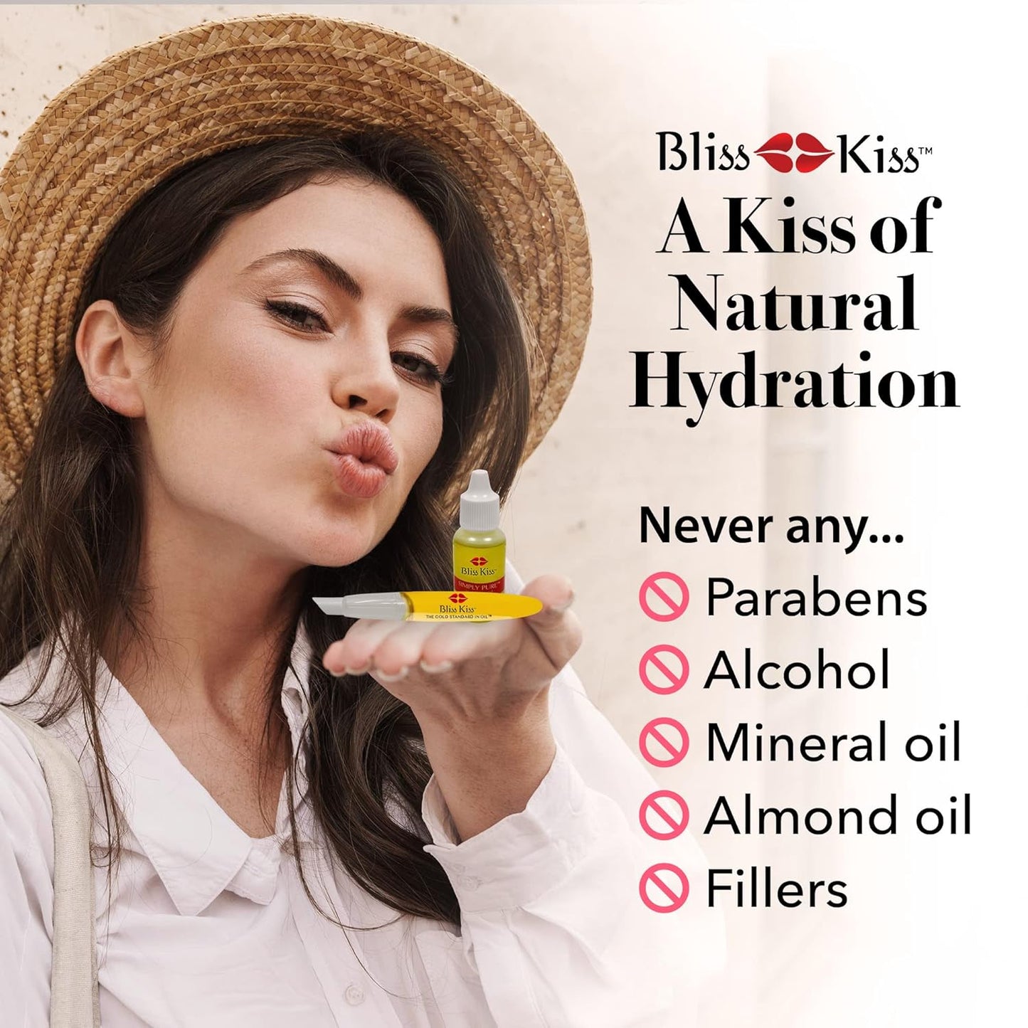 Bliss Kiss Simply Pure Dropper with Refillable Cuticle Squeeze Pen Kit (Vanilla, Single Pen)