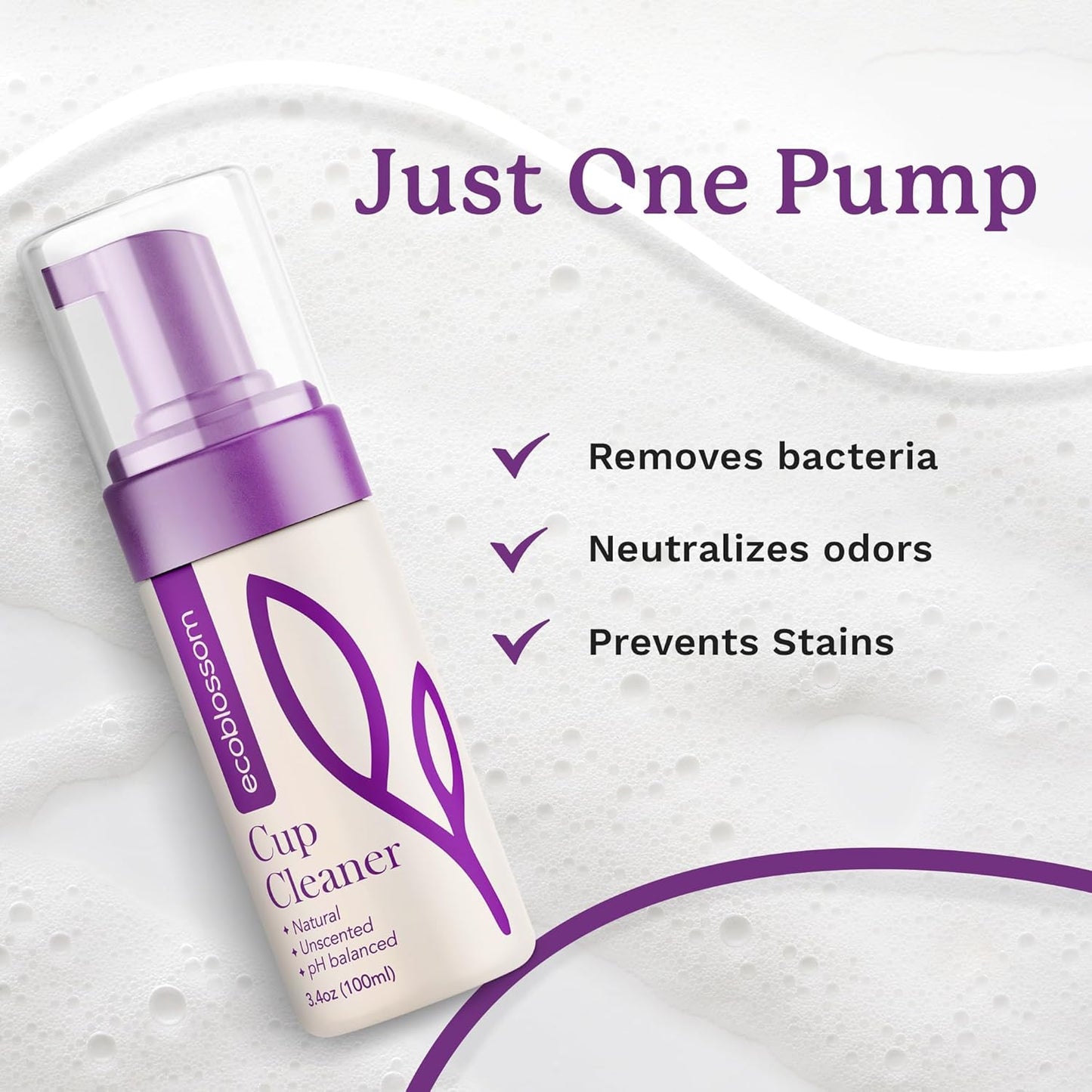 Ecoblossom Complete Menstrual Cup Kit - Small & Large Reusable Period Cups, Silicone Sterilizer Holder, Cleansing Wash, Water-Based Lube, and Easy-Insert Disc Applicator - All Inclusive Set