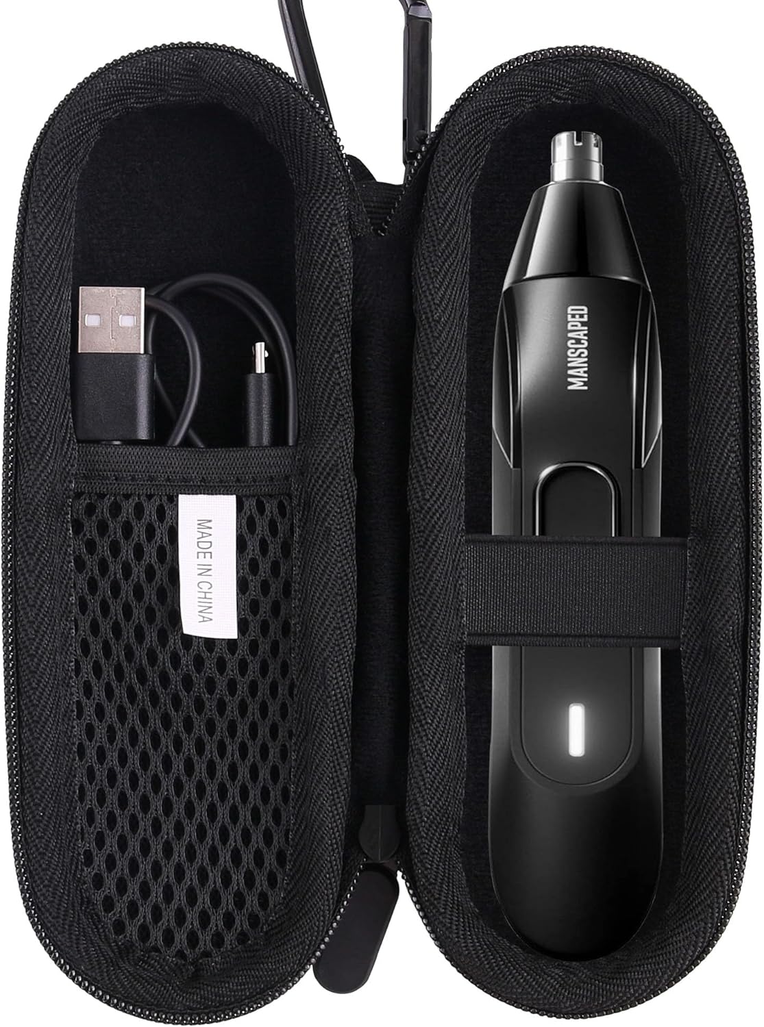Hard EVA Carrying Case Compatible with MANSCAPED Weed Whacker 2.0 Electric Nose & Ear Hair Trimmer storage case (Nose Trimmer)