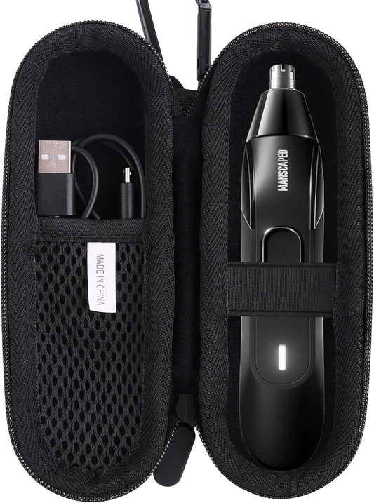 Hard EVA Carrying Case Compatible with MANSCAPED Weed Whacker 2.0 Electric Nose & Ear Hair Trimmer storage case (Nose Trimmer)