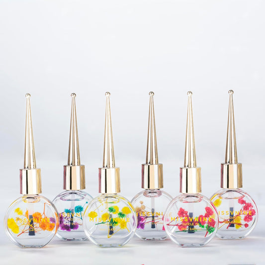 Vitamin E Enriched Cuticle Oil 6 Pack - Prevent Hangnails & Strengthen Nails with Sweet Almond + Jojoba Oils - Anti-Fray Nail Treatment for Dry Hands, Manicure Kit for Healthy Cuticles