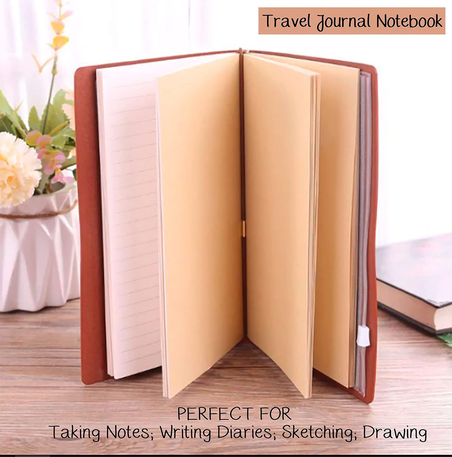 Friendship Journal Gift-Sister Gift-Long Distance Gift-Farewell Gift-Christmas Gift-Freind Gift-No Matter Where We Go-Refillable Travel Photo Diary Notebook-Always My Sister,Forever My Friend