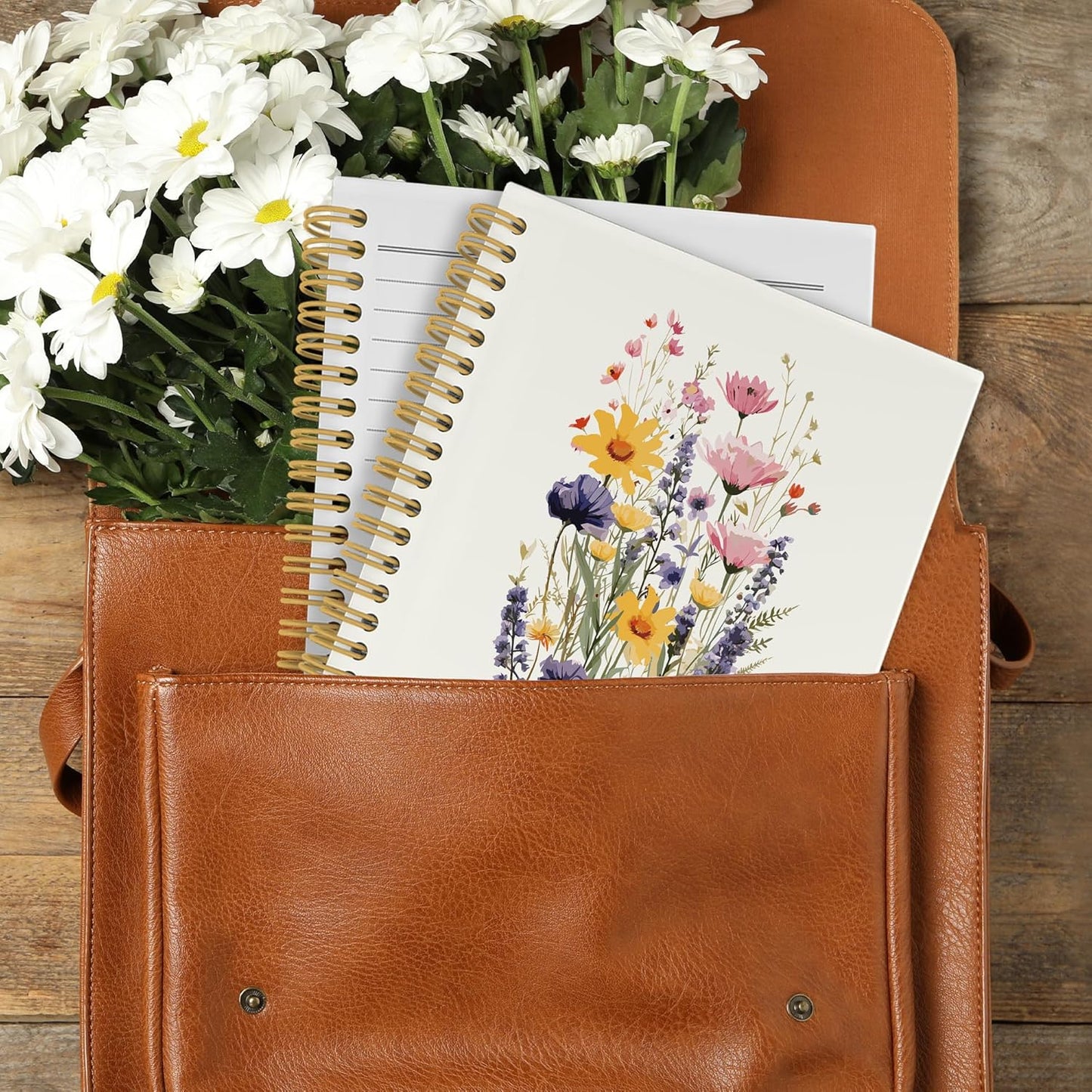 CUANFDDSF Occupational Therapy Gifts Notebook, Floral Therapy Journal Notebooks for Women, Occupational Therapist OT Gifts for Women,Writing Pads，Hardcover Spiral Notebook 5.5x8.3 Inch