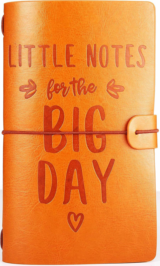 And So Gift the Adventure Begins-Bride Gift-Bridal Shower Gift-Little Notes for the Big Day-Wedding Planning Gift-Refillable Photo Diary Journal Notebook-Wedding Checklist Record-Wedding Gift