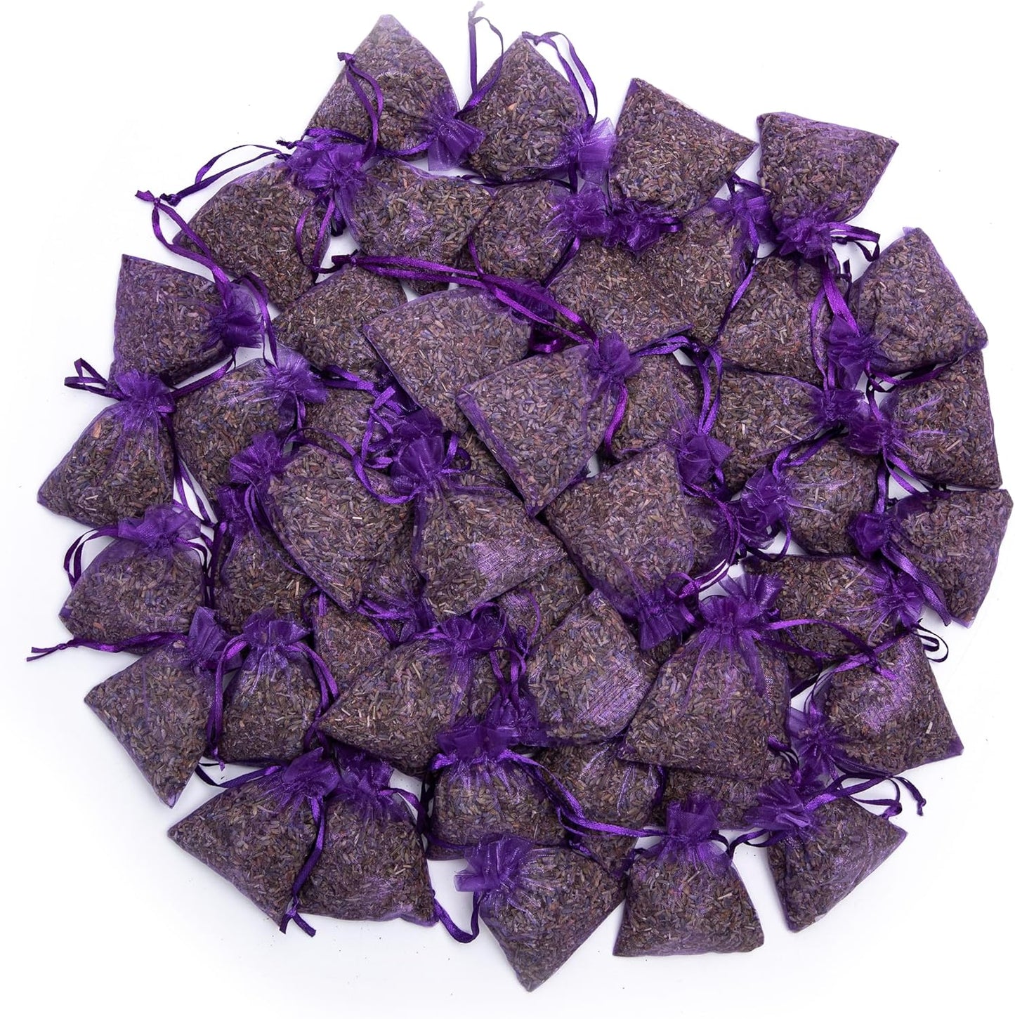 Bag of 50 Sachets Dried Lavender Flower Lavender Sachets for Drawers and Closets, LV-B-3
