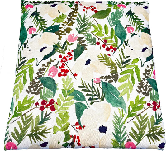 Heating Pad Corn Filled. Natural Heat Therapy for Lower Back, Neck, Shoulders, Cramps. Pain and Stress Relief Heated Wrap. (Flowers)